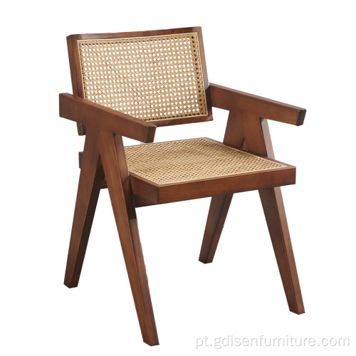 Design Contemporâneo Disc Pierre Jeanneret Cadeira de jantar